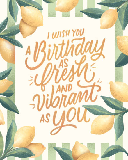 birthday lemons fresh vibrant