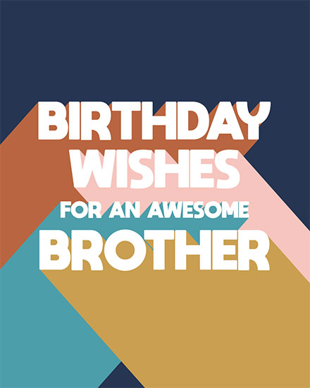 birthday card birthday wishes for an awesome brother
