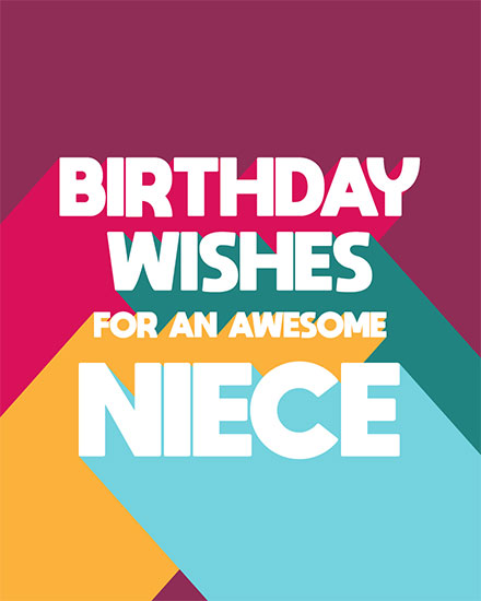 happy birthday card long shadow corporate professional girly