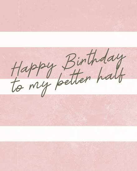 birthday modern stripe better half