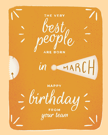 birthday month reveal march gg wheel colleague coworker best people born