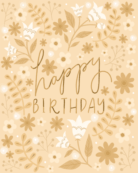 birthday neutral flowers plants leaves