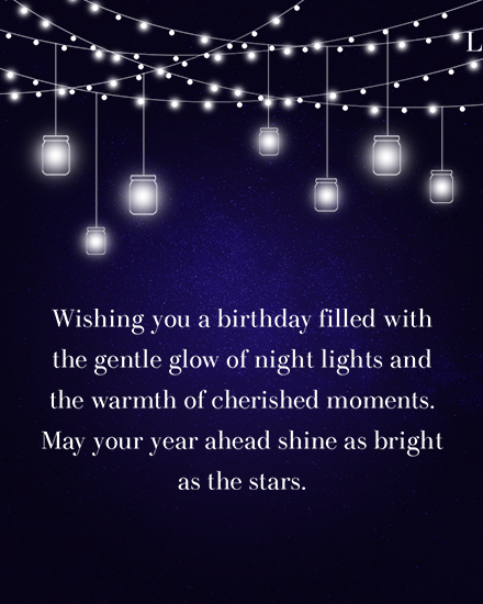 birthday night lights lantern jar gentle glow string lights fairy lights