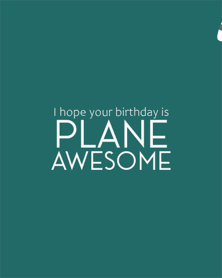 birthday plane airplane