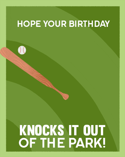 birthday pun baseball park knocks it out of the park