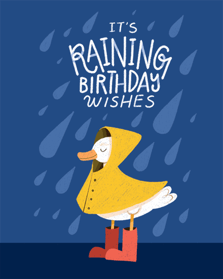 birthday rain duck raincoat boots 