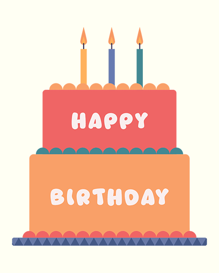 birthday rotating cake candle