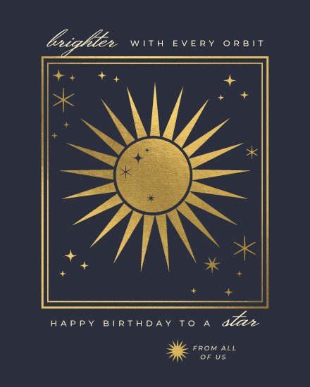 birthday sophisticated star