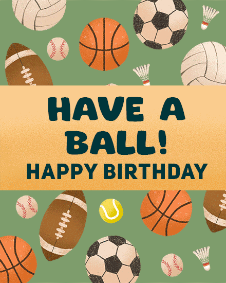 birthday sports balls football soccer volleyball badminton tennis baseball basketball fall drop