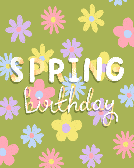 birthday spring flowers falling season fall blossom