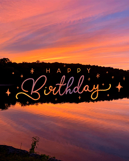 birthday sunset photo star happy sparkle