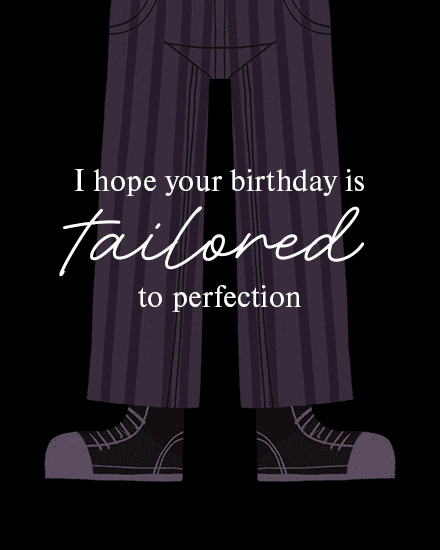birthday tailored pants shoes perfection