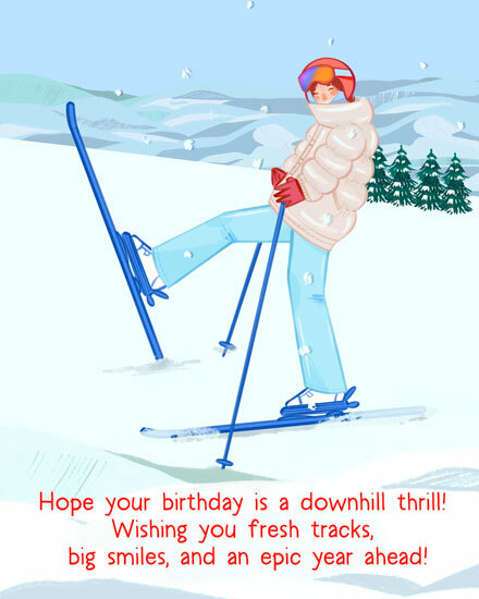 birthday the winter fun begin gg snow ski skiing athlete