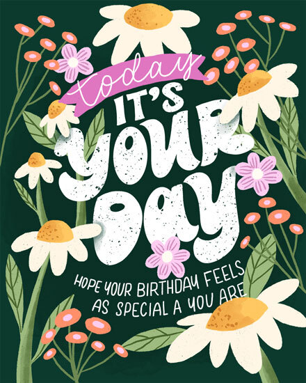 birthday today is your day flower