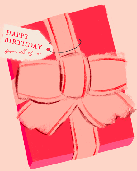 birthday untie bow present gift