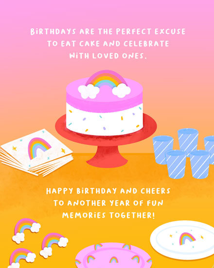 birthday card we are lucky rainbow cake party cup invitations plates patterns