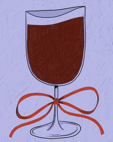 birthday wine sip hooray ribbon