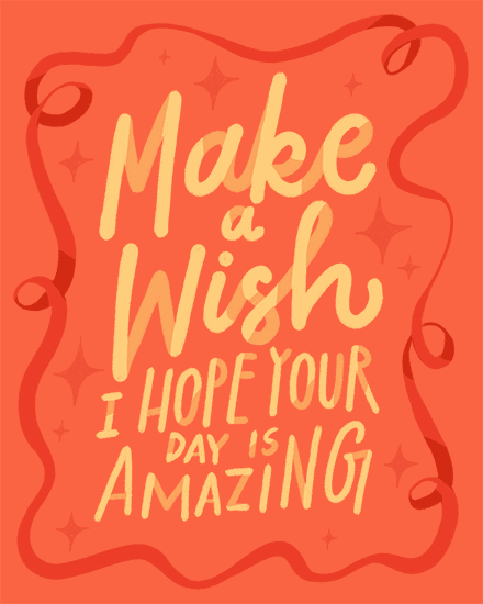 birthday wish stars ribbon