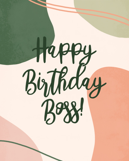 birthday by profession boss abstract