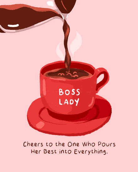 birthday by profession boss lady coffee