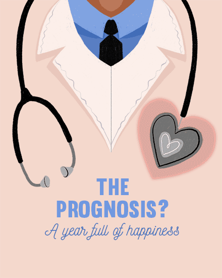 birthday by profession doctor coat heart stethoscope 