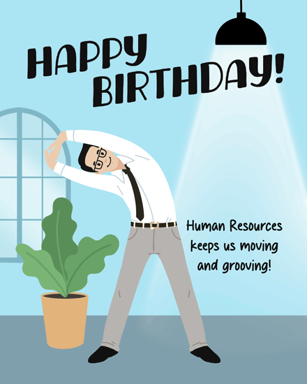 birthday by profession hr exercise male 1 plant light grooving human resource stretch