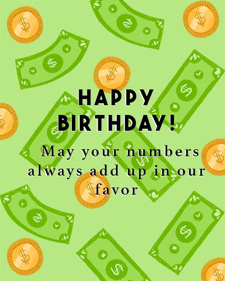 birthday by profession money finances coin fall drop