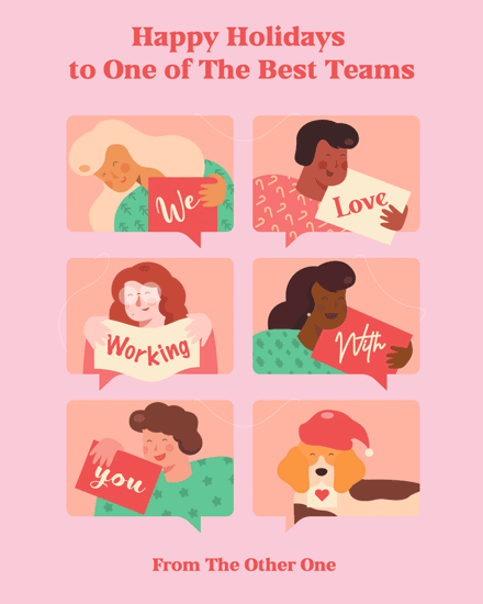 holiday season holiday card best teams greetings poc