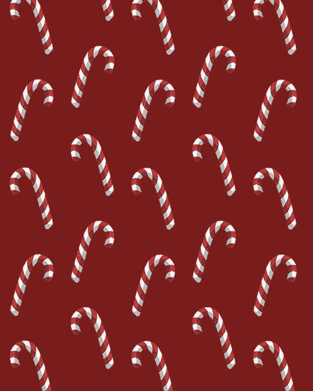 holiday season candy cane sweet treats pattern