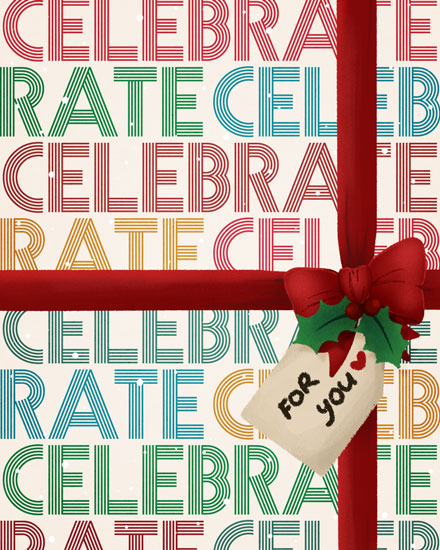 holiday season holiday card celebrate gift wrap