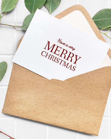 holiday season holiday card christmas card envelope picture photo image