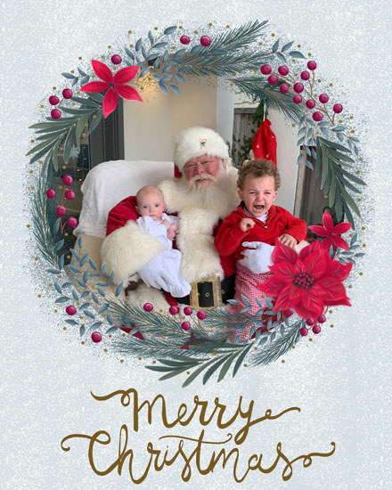 holiday season holiday card photo template merry christmas wreath picture photo image
