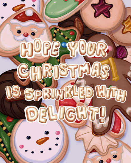 holiday season holiday card cookies