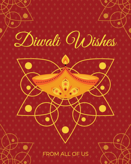 holiday card diwali wishes