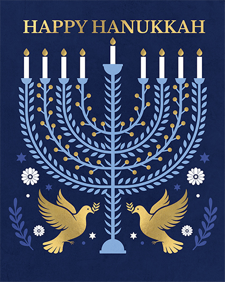 holiday season doves hannukah