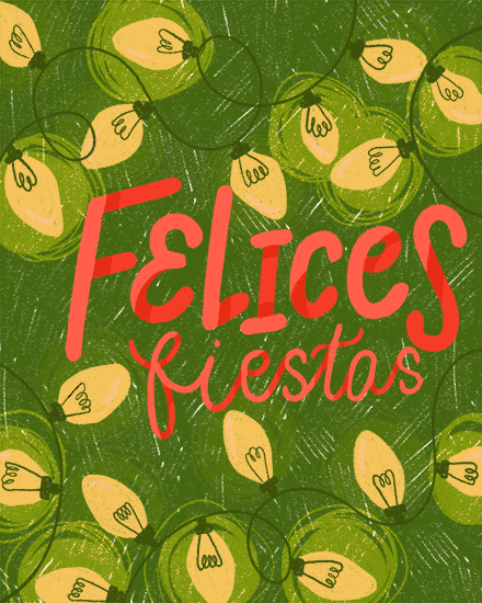 holiday season holiday card fiestas spanish