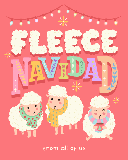 holiday season holiday card fleece navidad