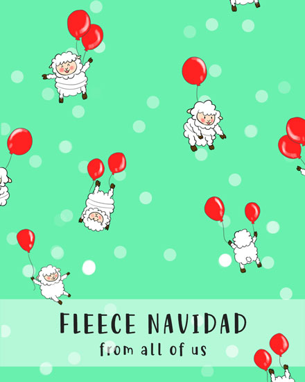 holiday season holiday card fleece navidad sheep