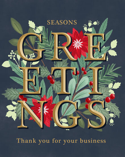 holiday season foliage seasons greetings