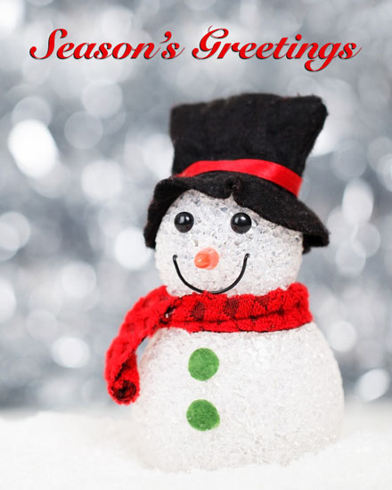 holiday season holiday cards frosty snowman picture photo image