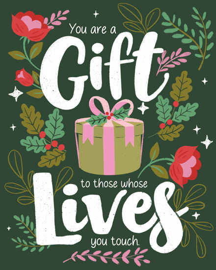 holiday season gift teacher flower plants sparkle