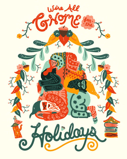 holiday season holiday card gnome for the holidays