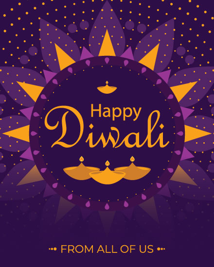 holiday card happy diwali