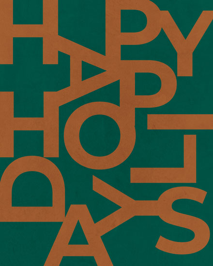 holiday season holiday card happy holidays scrambled letters