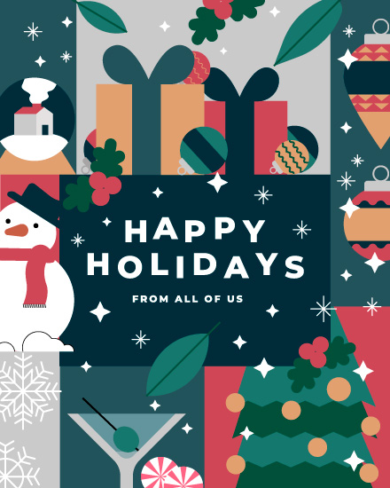 holiday season holiday card happy holidays collage