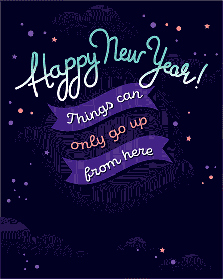 holiday season happy new year card new year fireworks