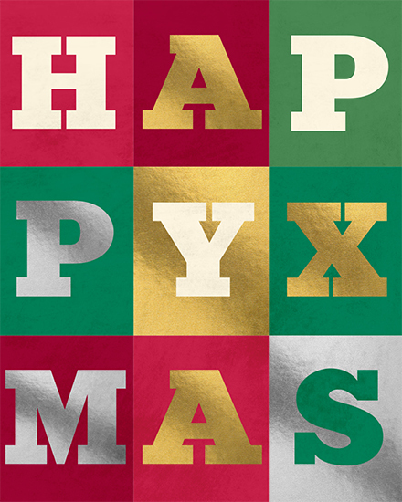 holiday season happy xmas lettering text box christmas gold silver foil