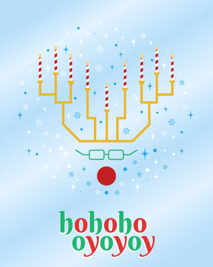 holiday season holiday card hohoho oyoyoy reindeer