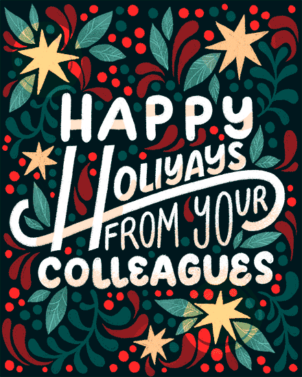 holiday season holiday card holiyays colleagues