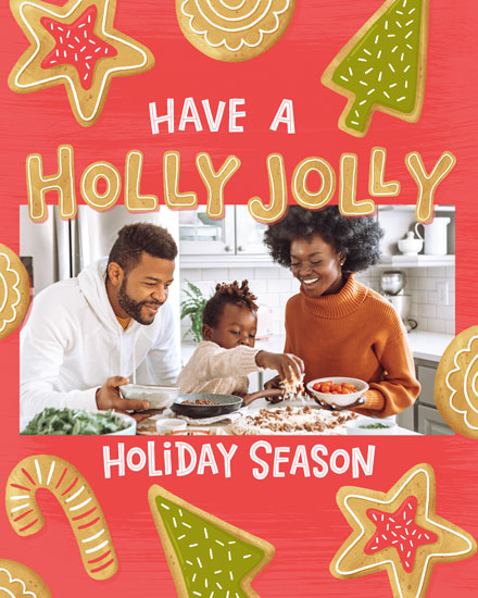 holiday card photo template have a holly jolly holiday season picture photo image